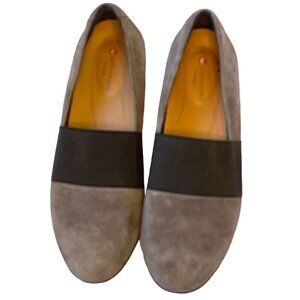 Clarks Un Blush Lo Loafers Women's Slip-On Suede Flats Grey Suede Size 7.5